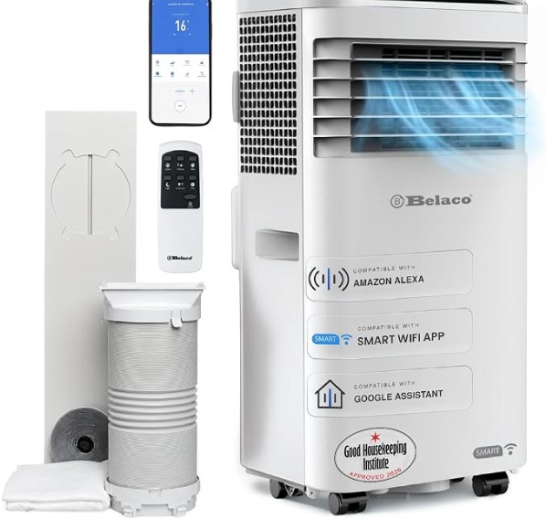 Belaco 9000 BTU Air Conditioning Unit – Smart WiFi Connectivity